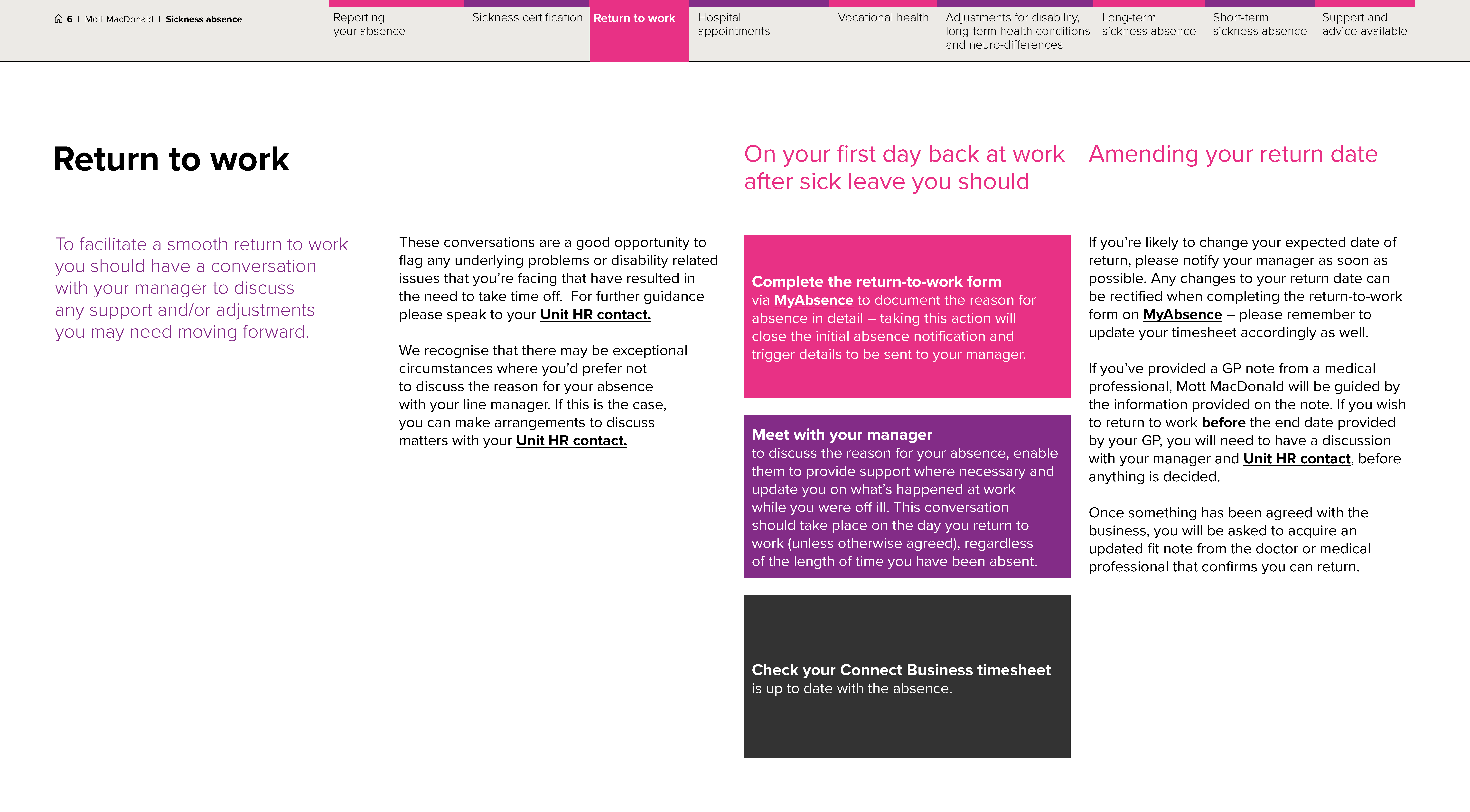 brochure image featuring a large pink shape